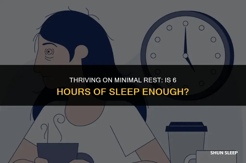can i live off 6 hours of sleep