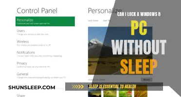 Locking Windows 8 PC Without Sleep: Is It Possible?