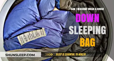 Goose Down Sleeping Bags: Machine Washable?