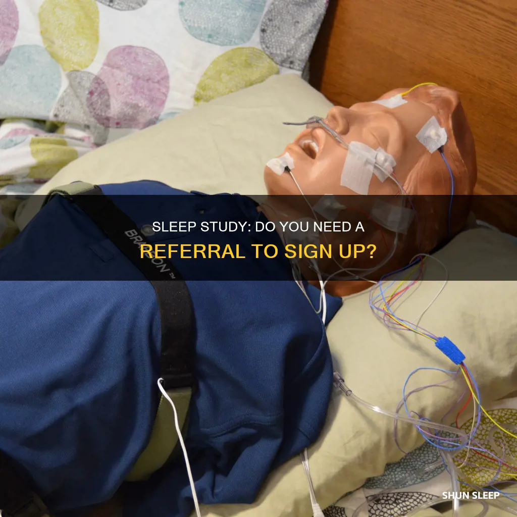 can i sign up for sleep study without referral