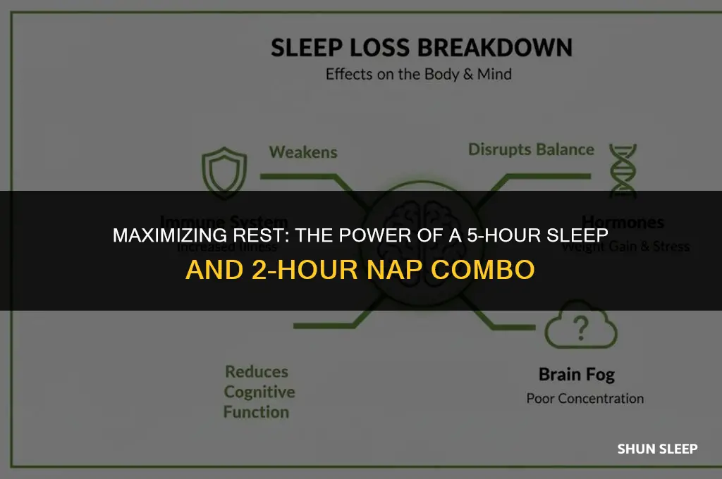 can i sleep 5 hours and nap 2 hours
