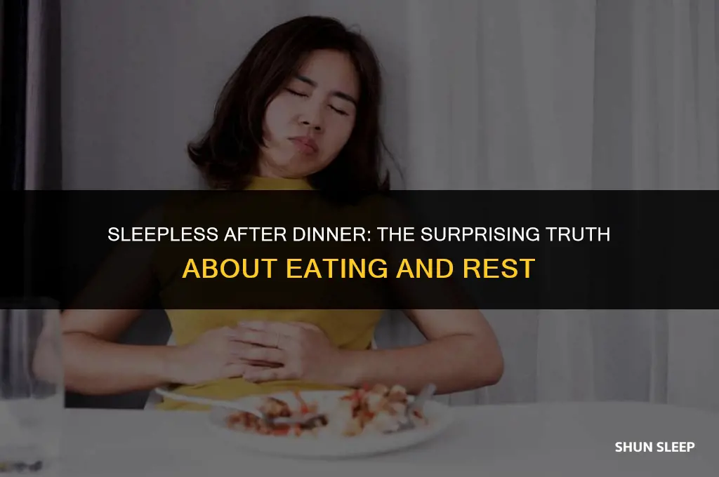 can i sleep after an hour of eating