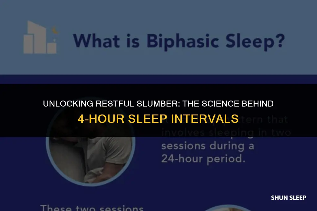can i sleep in 4 hour intervals