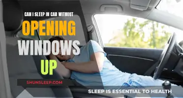Sleeping in Your Car: Keep Windows Up or Down?