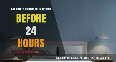 Cool Gel Mattress: Safe to Sleep On Before 24 Hours?