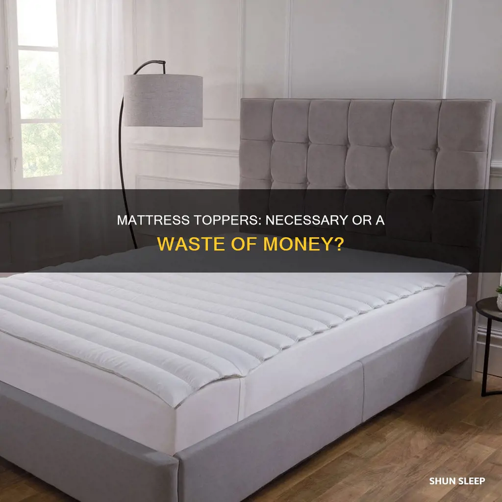 can i sleep on just a mattress without a topper