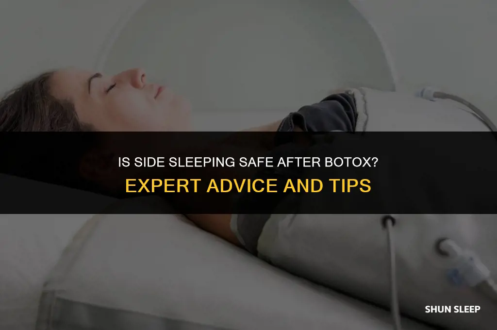 can i sleep on my side 8 hours after botox