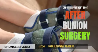 Post-Bunion Surgery: Sleeping Without a Boot