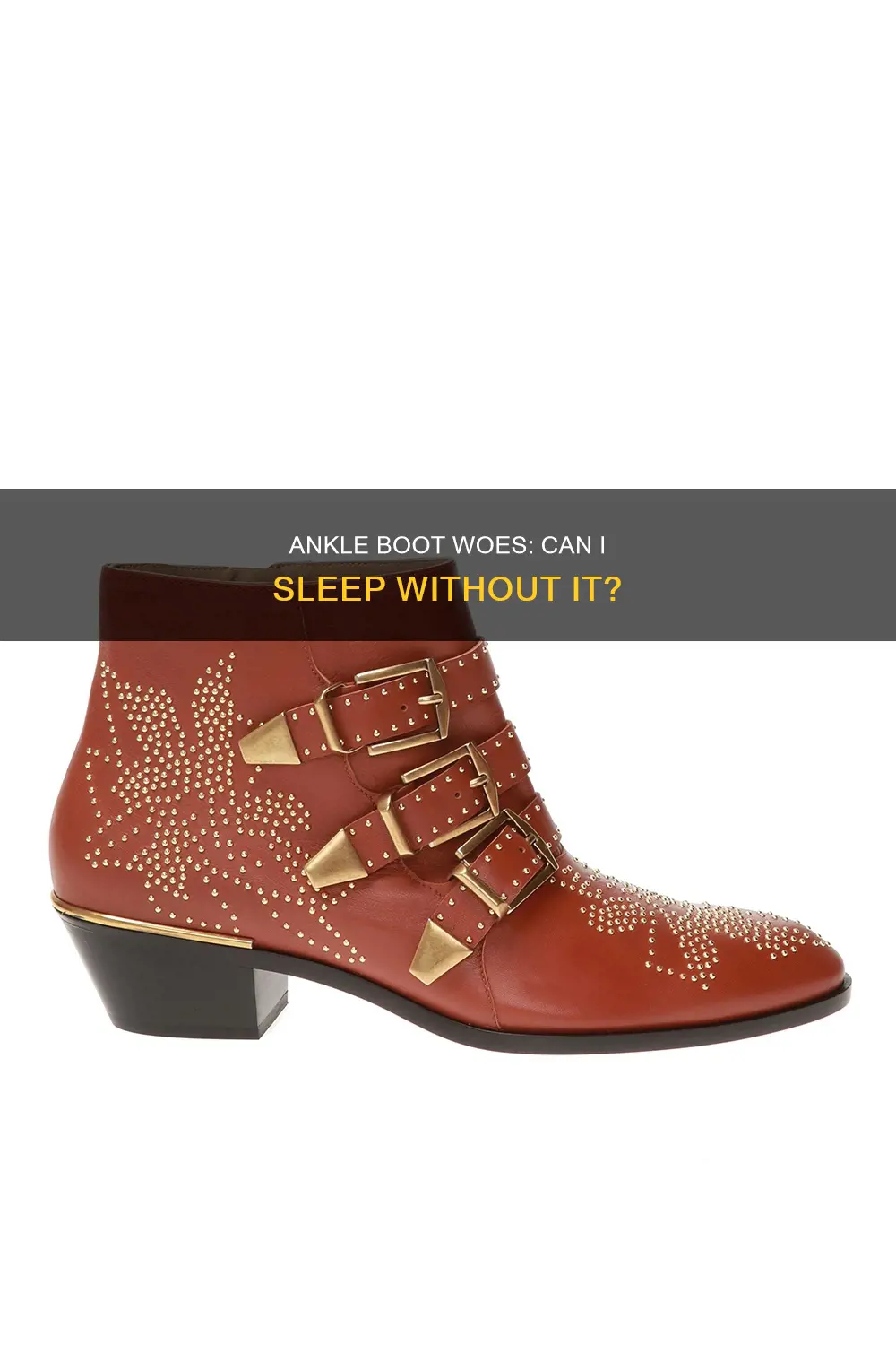 can i sleep without my ankle boot