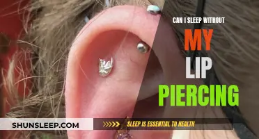 Lip Piercing: Safe Sleep Strategies