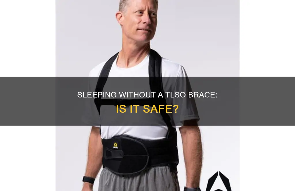 can i sleep without my tlso brace