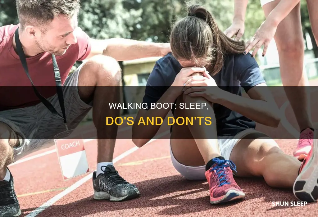 can i sleep without my walking boot