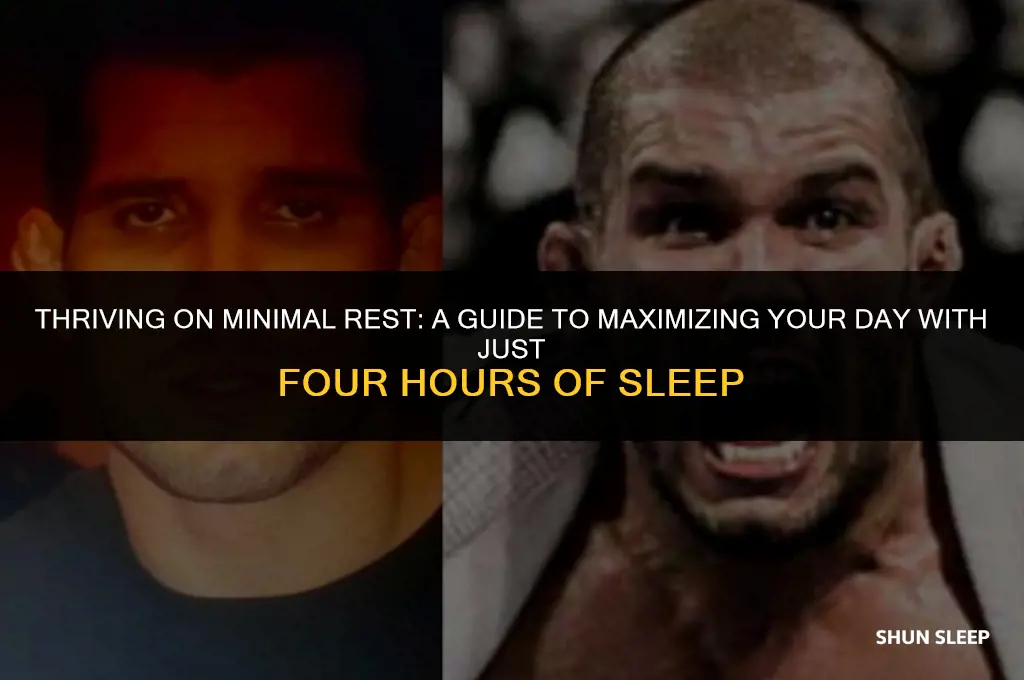 can i spend the day with four hours of sleep