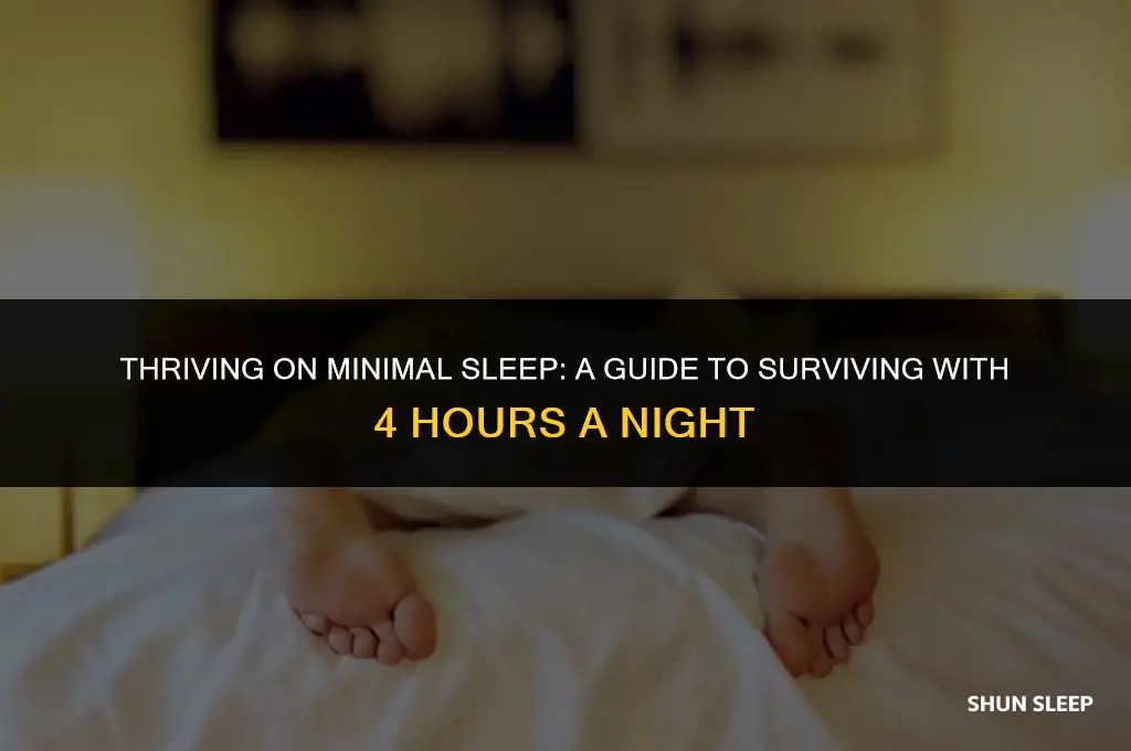 can i survive off 4 hours sleep a night