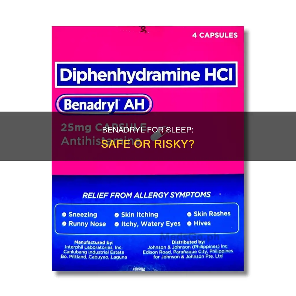 can i take 3 benadryl pills to sleep