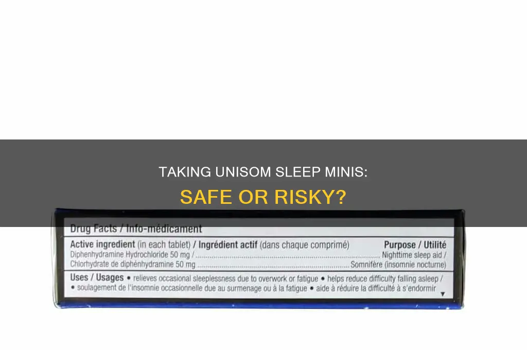 can i take 3 unisom sleep minis