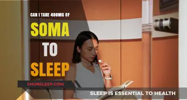 Taking Soma for Sleep: Is 400mg Safe?