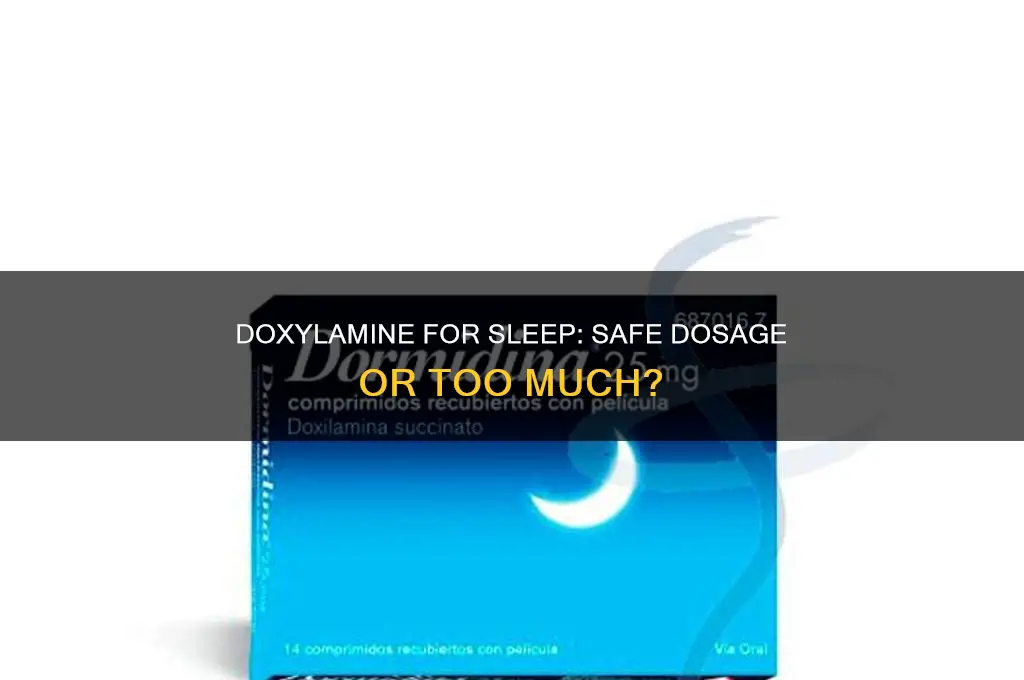 can i take 50 mg of doxylamine succinate for sleep