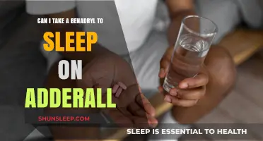 Benadryl and Adderall: Safe Sleep Solution?