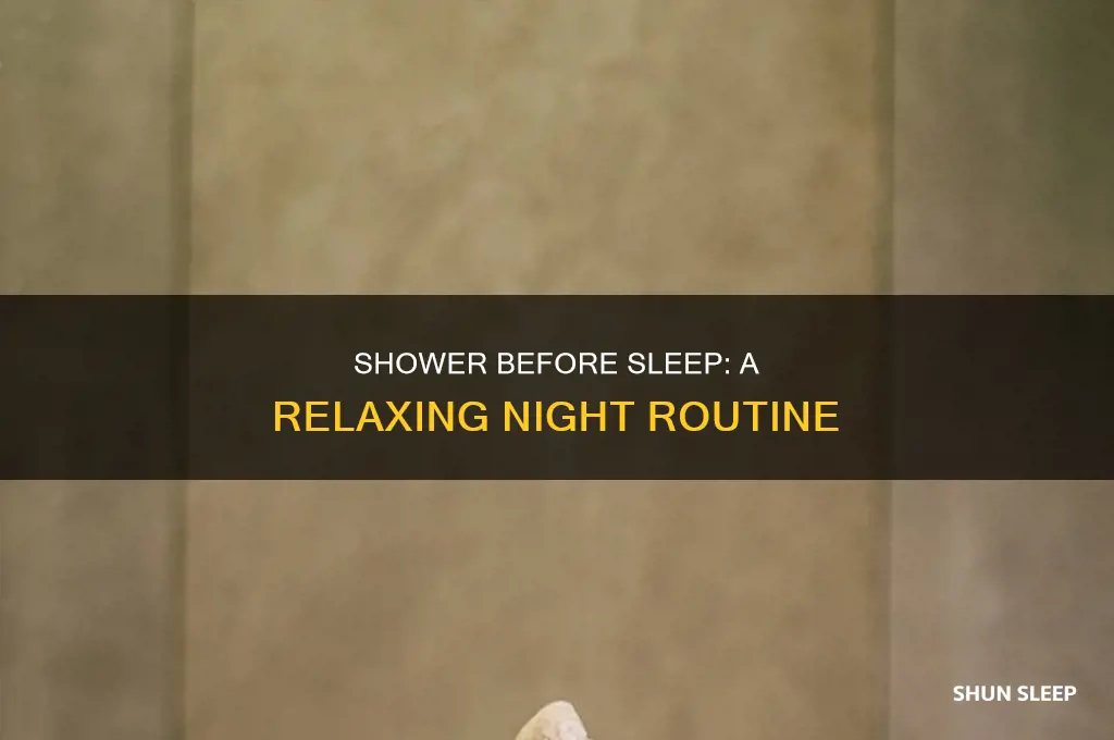 can i take a shower without sleep