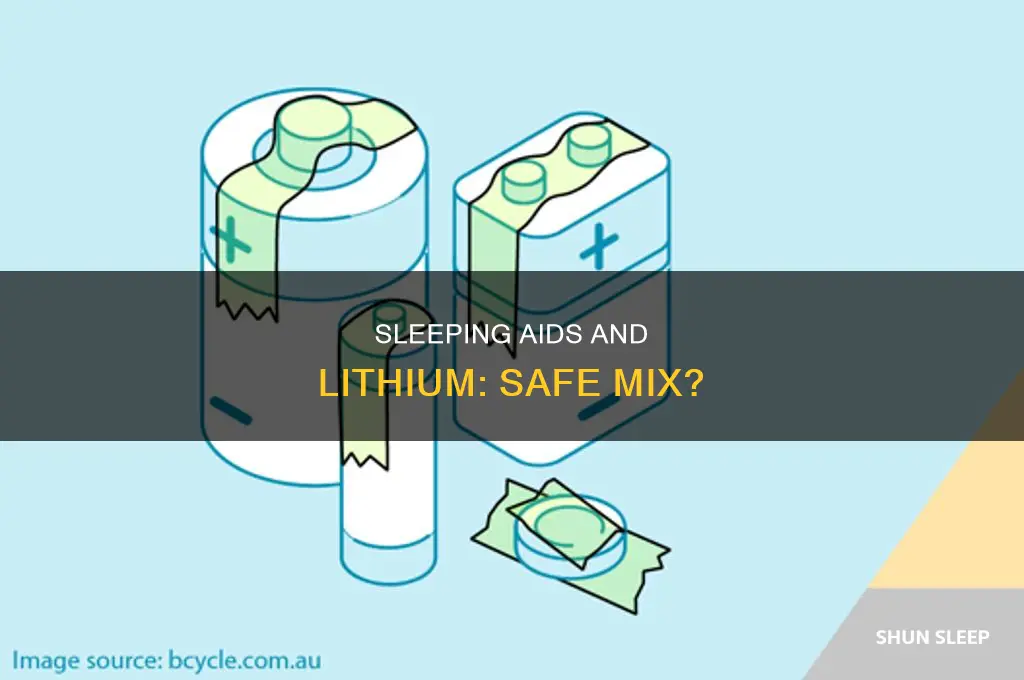 can i take a sleeping aid with lithium