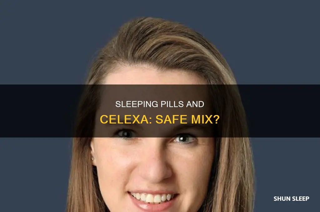 can i take a sleeping pill while on celexa