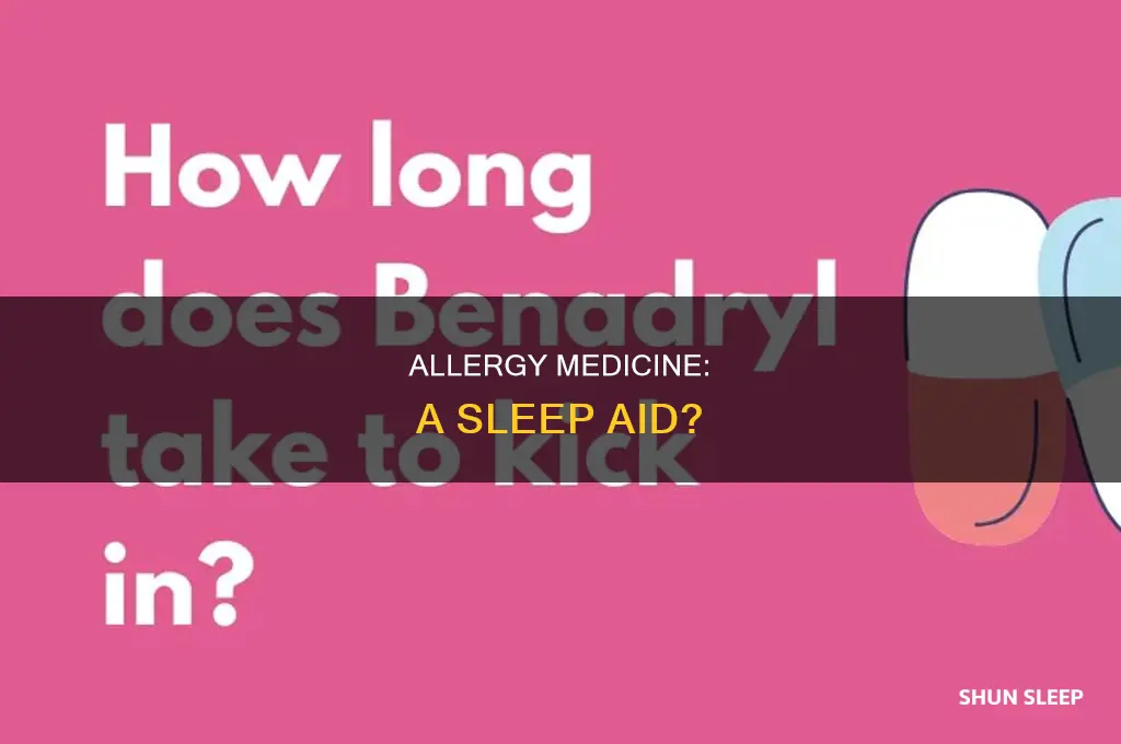 can i take allergy medicine to sleep