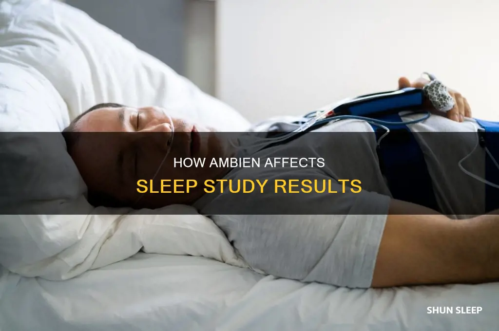 can i take ambien for a sleep study