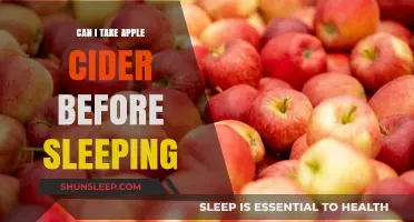 Apple Cider Before Bed: A Good Night's Sleep?
