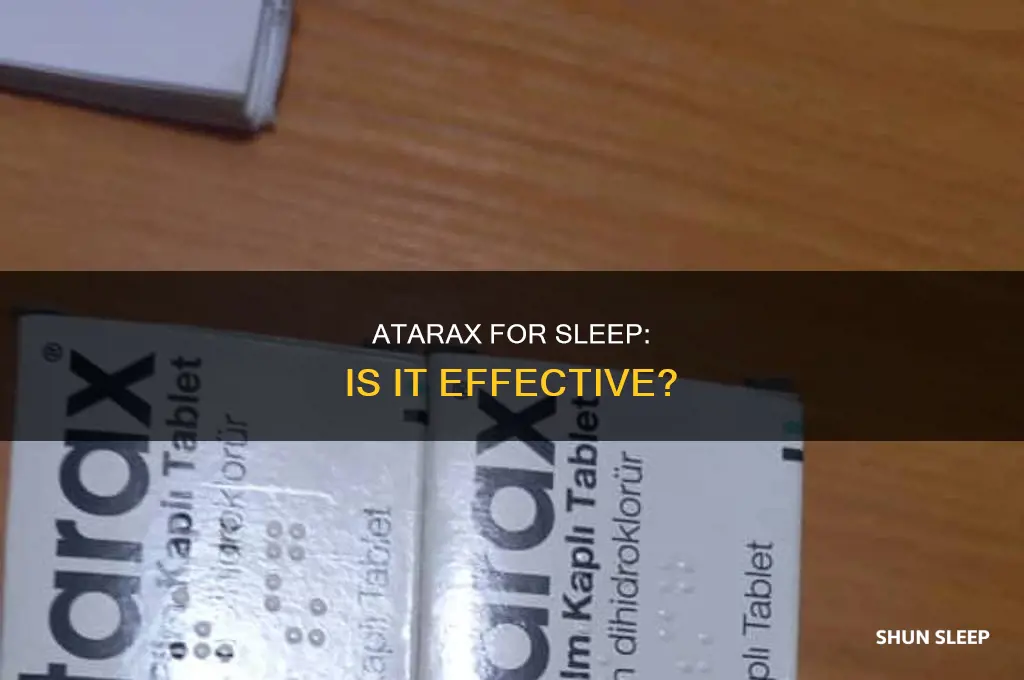 can i take atarax for sleep