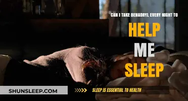 Is Taking Benadryl Every Night for Sleep Safe or Risky?