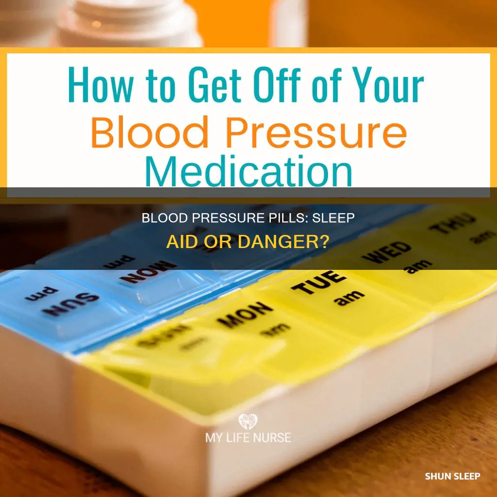 can i take blood pressure pills to sleep