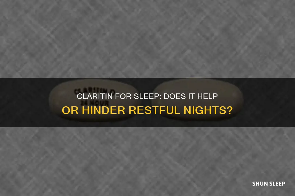 can i take claritin to help sleep