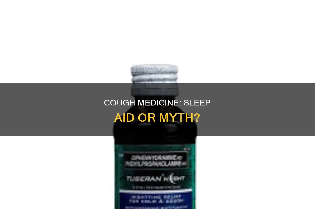 can i take cough medicine to sleep