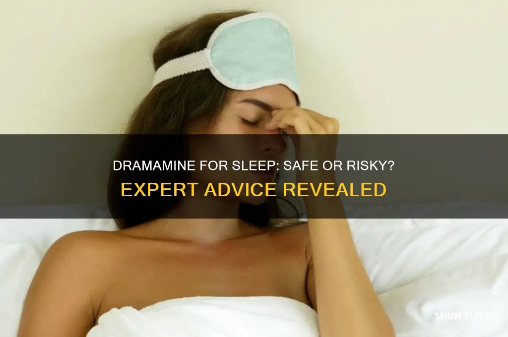 can i take dramamine to help me sleep