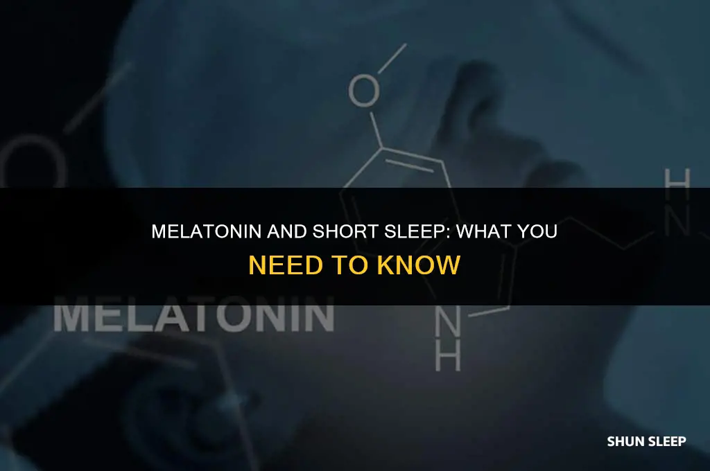 can i take melatonin and only sleep a few hours