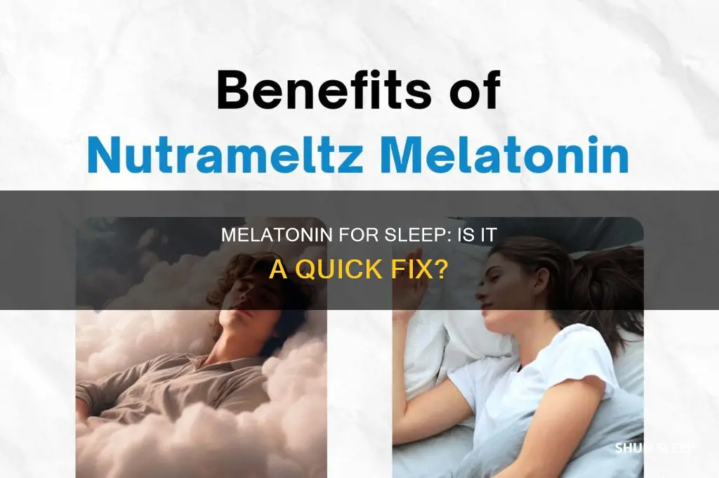 can i take melatonin to fix my sleep schedule