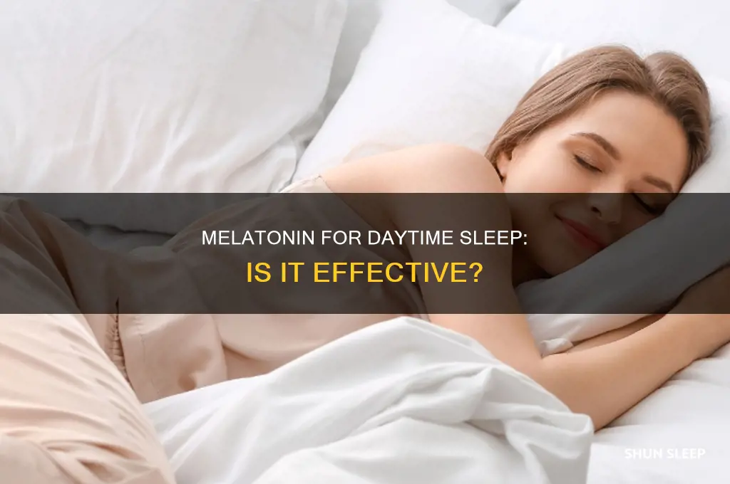 can i take melatonin to sleep during the day