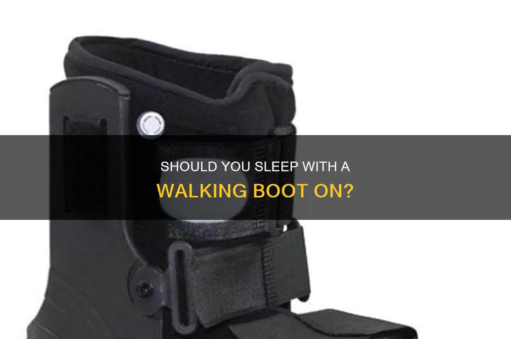 can i take my leg boot off when i sleep