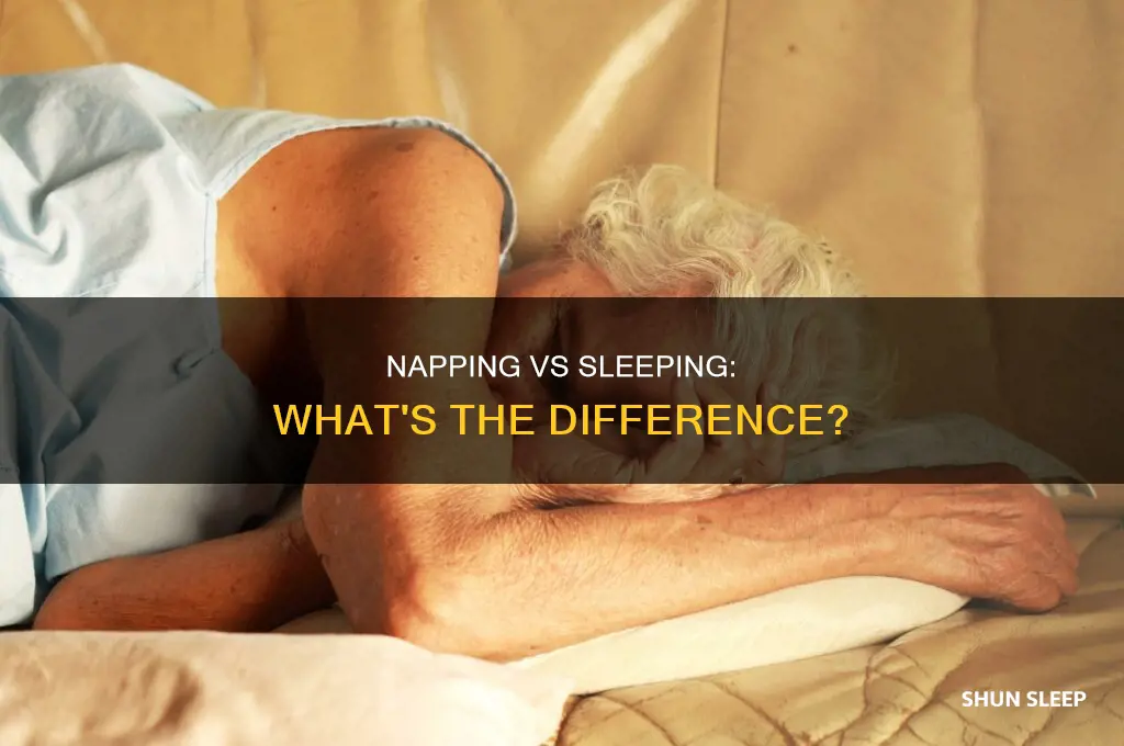 can i take naps instead of sleeping
