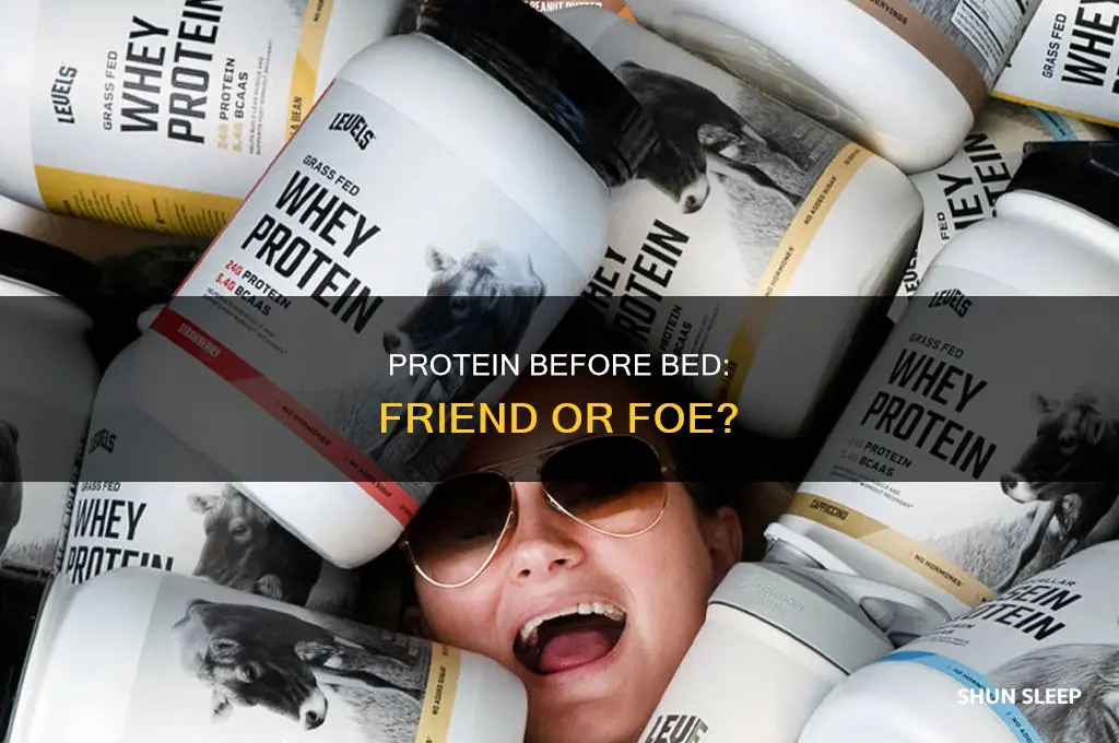 can i take protein before sleep