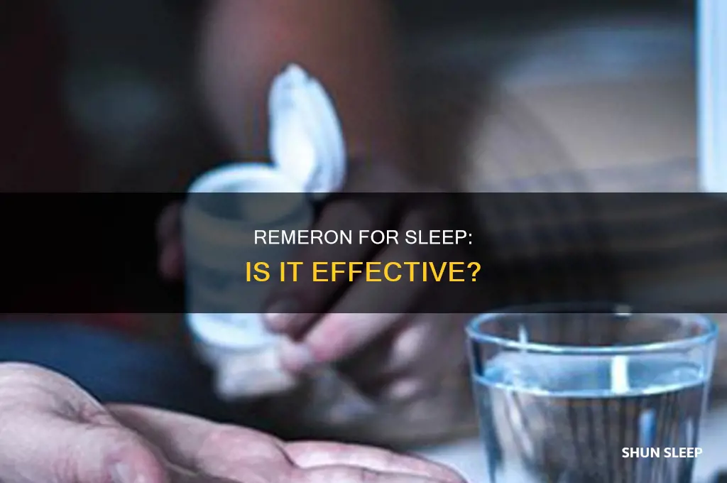 can i take remeron just for sleep