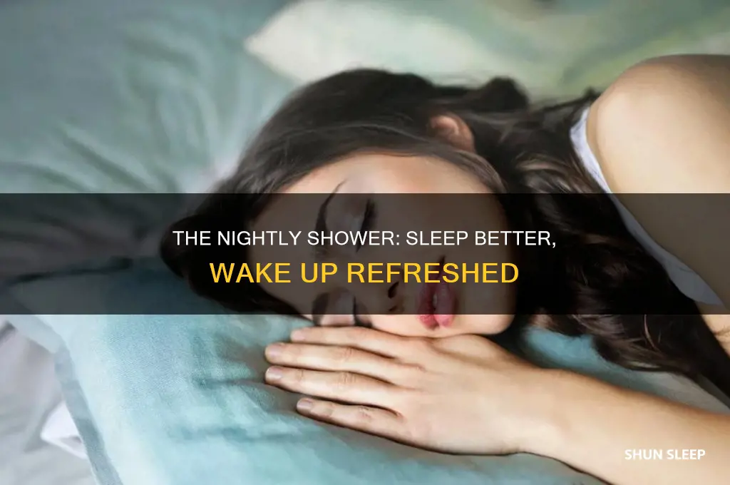 can i take shower before sleep