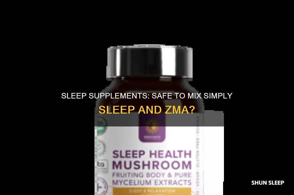 can i take simply sleep with zma