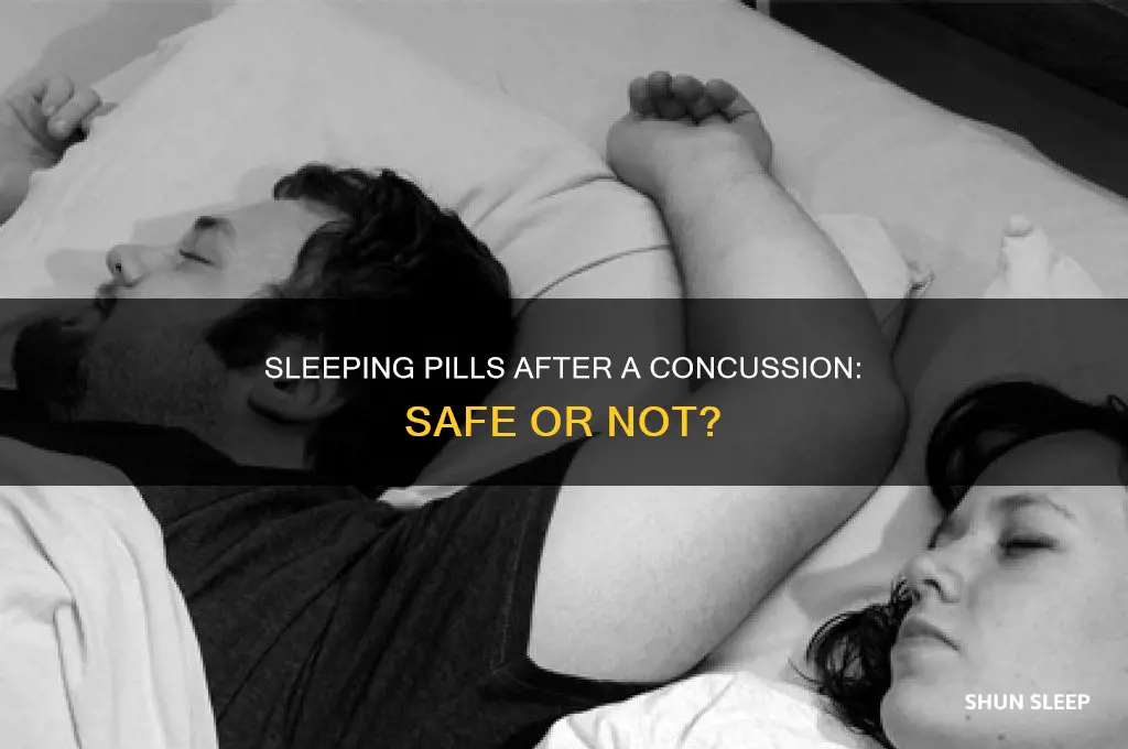 can i take sleeping medication while post concussed