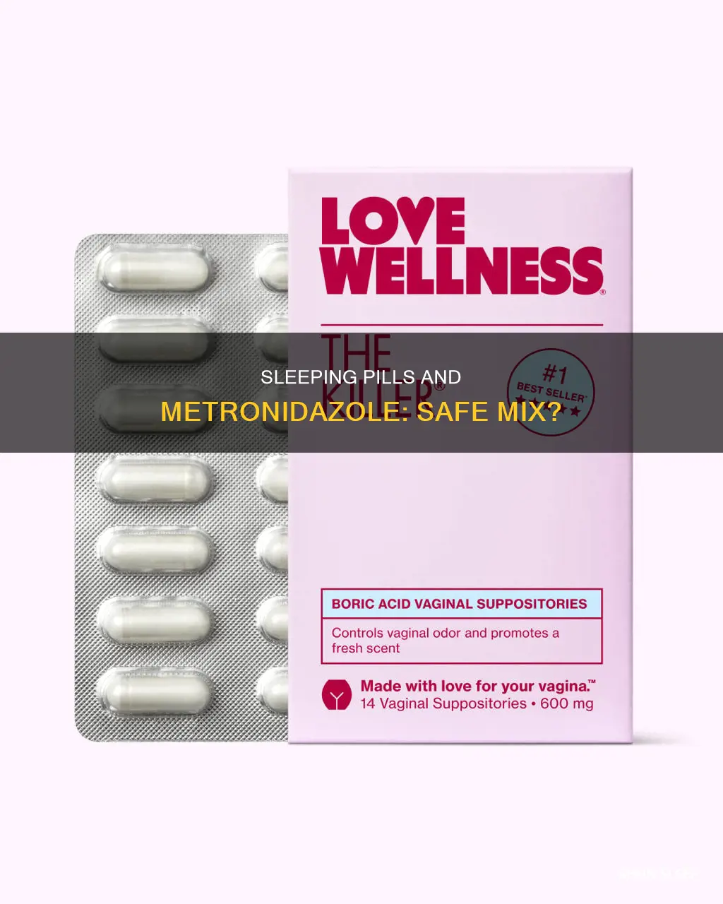 can i take sleeping pills with metronidazole