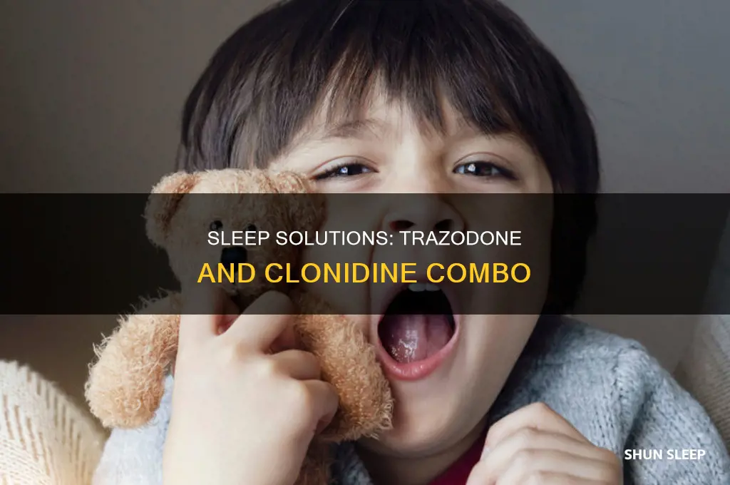 can i take trazadone and clonidinw fir sleep
