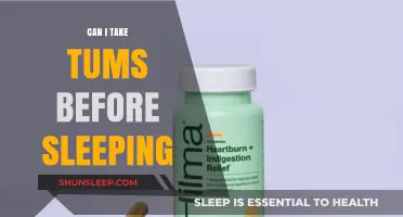 Heartburn Relief: Tums Before Bedtime