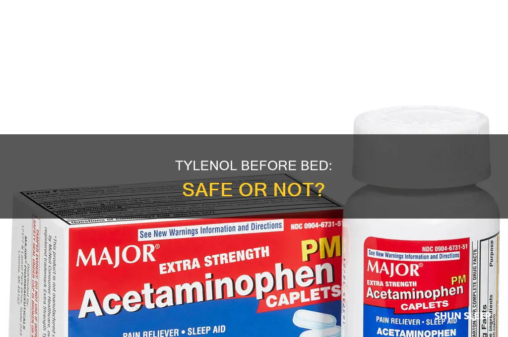 can i take tylenol before sleep