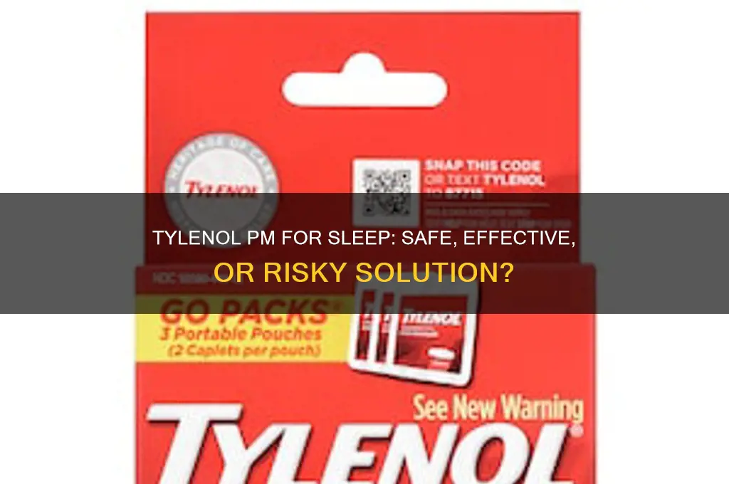 can i take tylenol pm to help me sleep